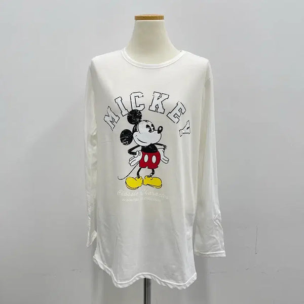 [BUNJANG] Mickey Character Long Sleeve T-shirt Pajamas Homewear / 미키 캐릭터 긴팔 티셔츠 잠옷 홈웨어