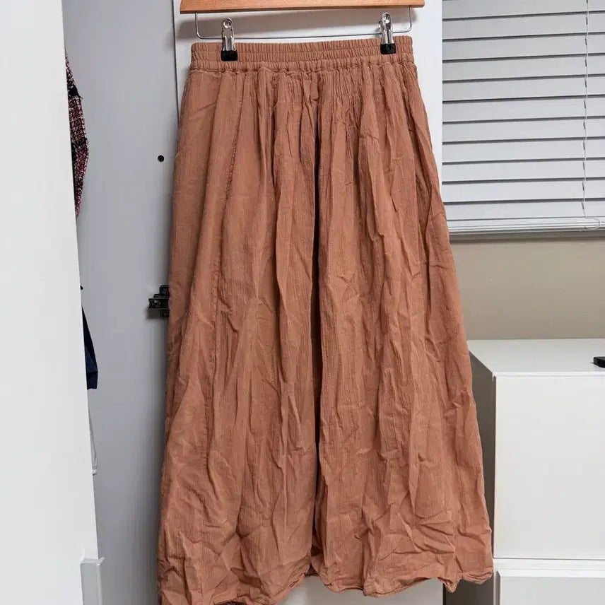 [BUNJANG] Earth Music & Ecology Brown Long Skirt / 어스뮤직 브라운 롱스커트