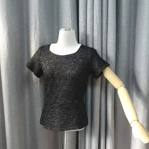 [BUNJANG] 55 Size Wrinkle Back Tail Blouse / 55링클 뒷테일 블라우스