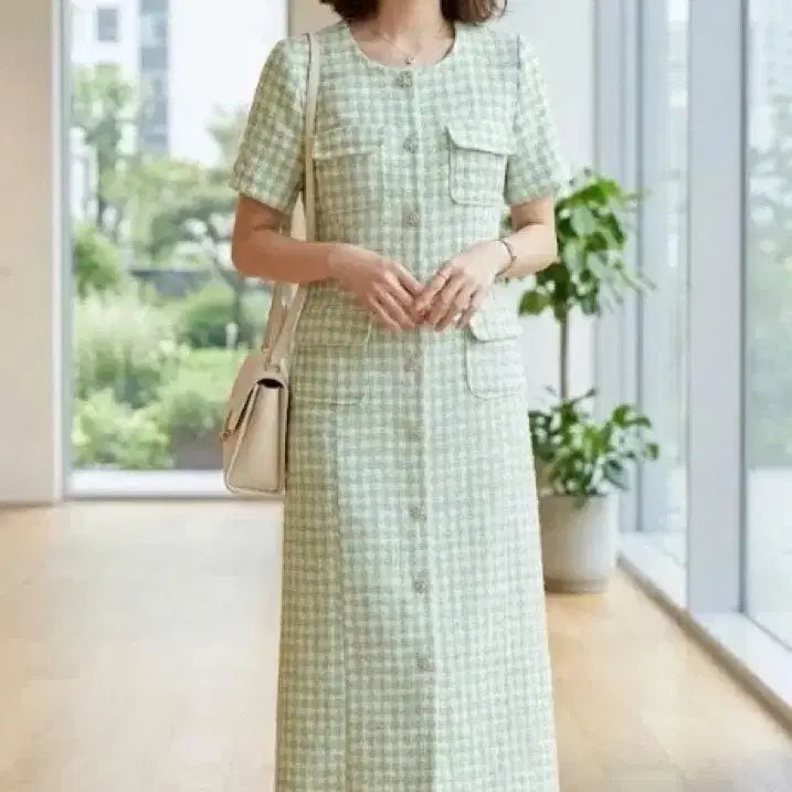 [BUNJANG] FLICKA Tweed Dress / FLICKA 트위드 원피스