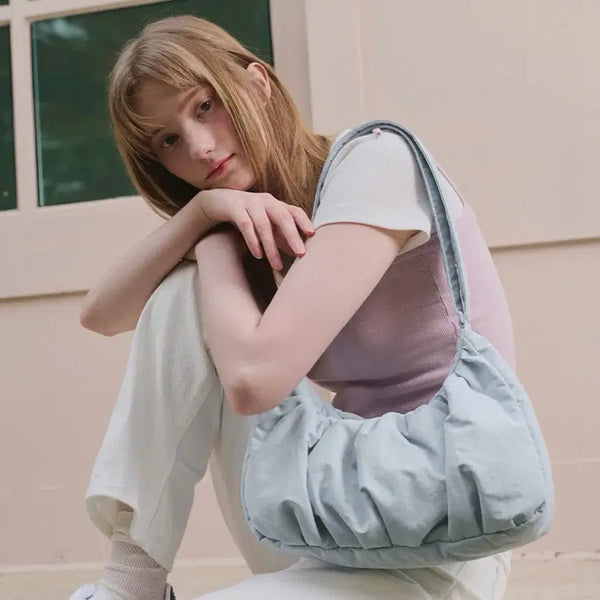 [BUNJANG] Goodtods Shoulder Bag Sky Blue / 택달림/굿토드즈 숄더백 하늘색/ 여름가방/보조가방