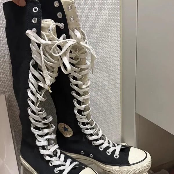 [BUNJANG] Converse High-Top Long Walker Emo Scenecore Shoes / 컨버스 하이탑 롱 emo 씬코어