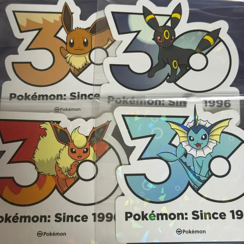 [BUNJANG] Pokemon 30th Anniversary Sticker Set - Eevee Evolution / 포켓몬스터 30주년 스티커 - 블래키