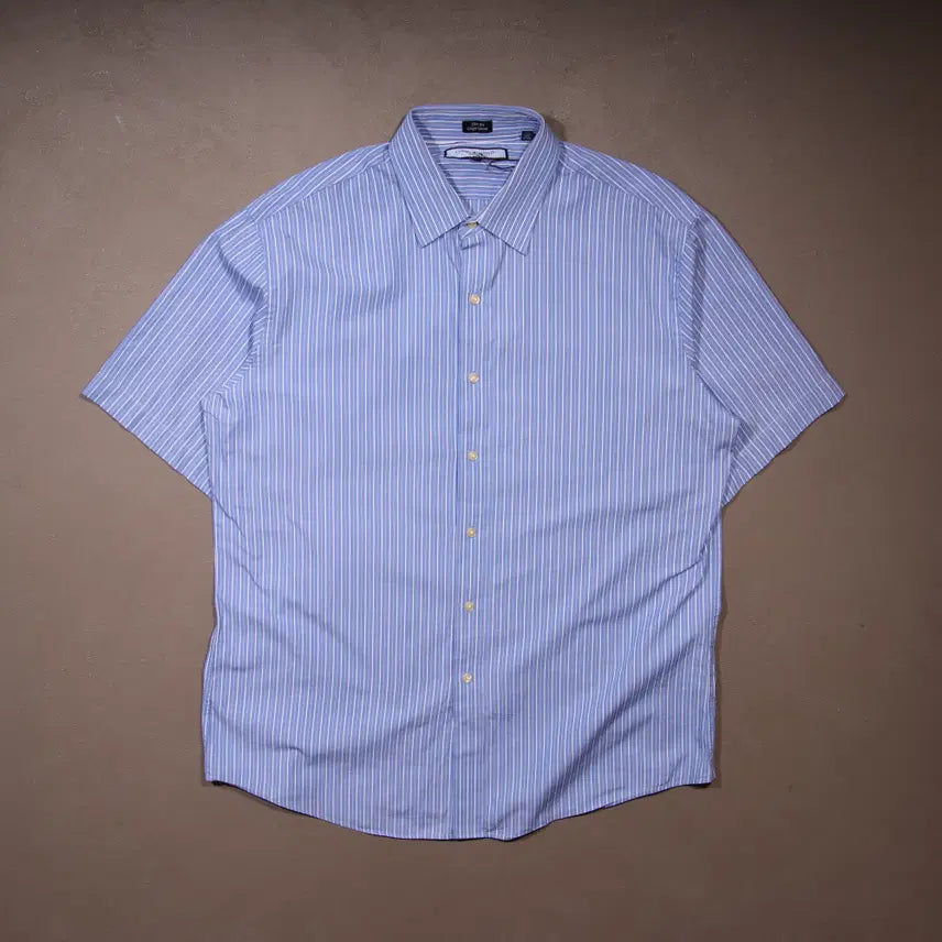 [BUNJANG] Tommy Hilfiger Striped Short Sleeve Shirt / 타미힐피거 스트라이프 반팔셔츠 A648