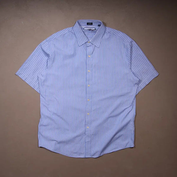 [BUNJANG] Tommy Hilfiger Striped Short Sleeve Shirt / 타미힐피거 스트라이프 반팔셔츠 A648