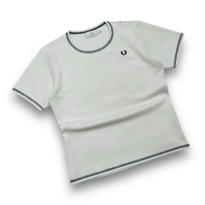 [BUNJANG] Fred Perry Twin Tipped Performance White T-Shirt / 프레드 페리 트윈 팁 기능성 화이트 티셔츠