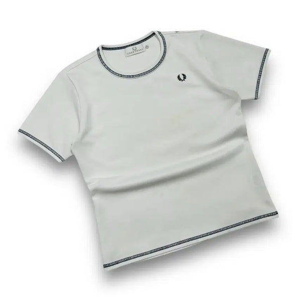 [BUNJANG] Fred Perry Twin Tipped Performance White T-Shirt / 프레드 페리 트윈 팁 기능성 화이트 티셔츠