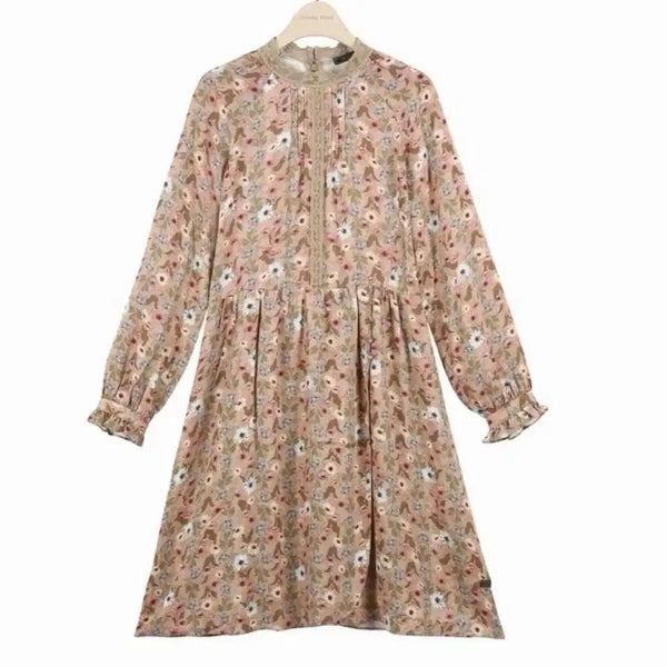 [BUNJANG] Thursday Island Half-Neck Slim Fit Patterned Dress / 써스데이아일랜드 반하이넥 슬림핏 패턴 원피스