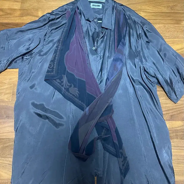 [BUNJANG] M mariano Scarf Panel Shirt XL / 마리아노 스카프 패널 셔츠 XL