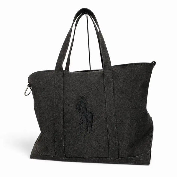 [BUNJANG] Ralph Lauren Polo Cotton Canvas 2-Way Tote Bag / 랄프로렌 폴로 코튼 캔버스 2way 토트백