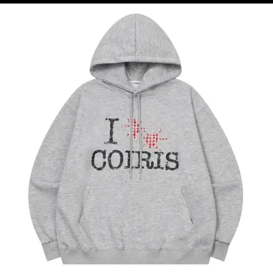 [BUNJANG] KOIRIES Gray Hoodie / 코이리스 후드티 그레이