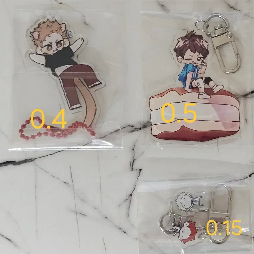 [BUNJANG] Haikyuu!! Character Keychains / 하이큐 키링 비공굿