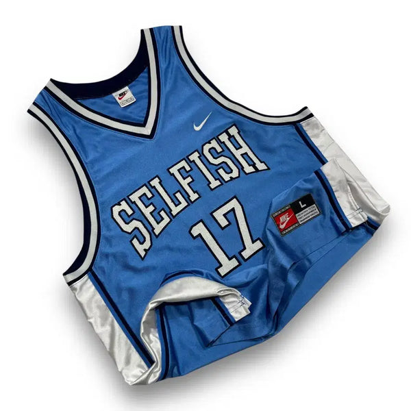 [BUNJANG] Nike 90s SELFISH 17 Silver Sky Blue Sleeveless Top / 나이키 90s SELFISH 17 실버 스카이블루 슬리브리스