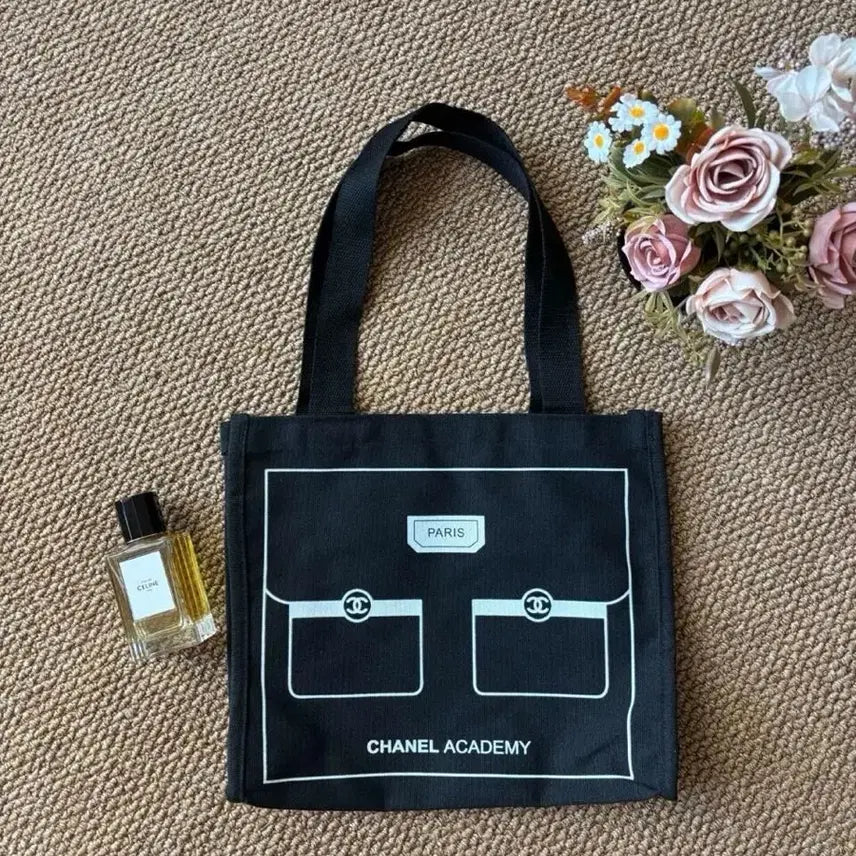 [BUNJANG] Chanel Beauty Academy Tote Bag Black / 샤넬뷰티 아카데미 에코백 블랙
