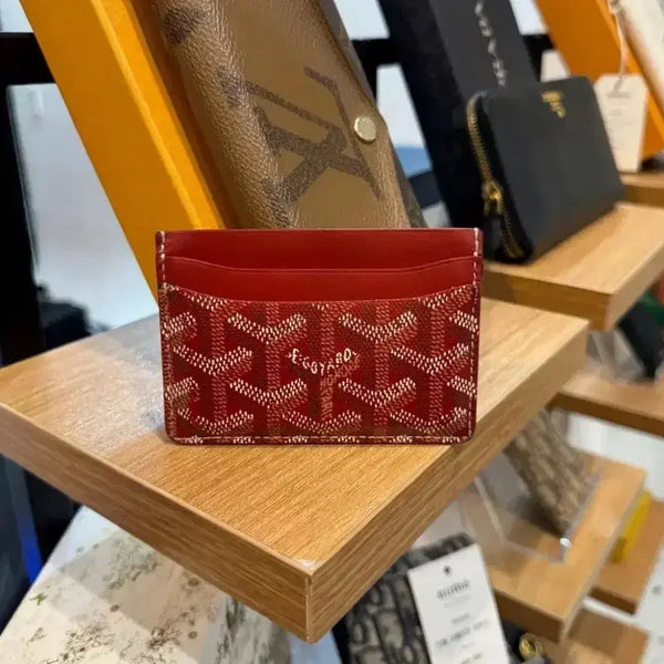 [BUNJANG] Goyard Saint-Pierre Card Holder Burgundy / [정품/백화점판] 고야드 생쉴피스 카드지갑 버건디