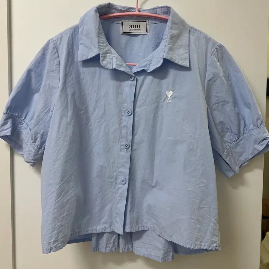 [BUNJANG] AMI Shirt Light Blue / 아미 셔츠 라이트 블루