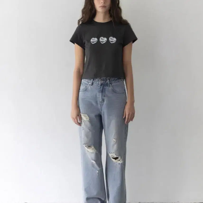 [BUNJANG] haag Destroyed Denim Jeans S / (새상품) 헤이그 haag a destroyed denim S