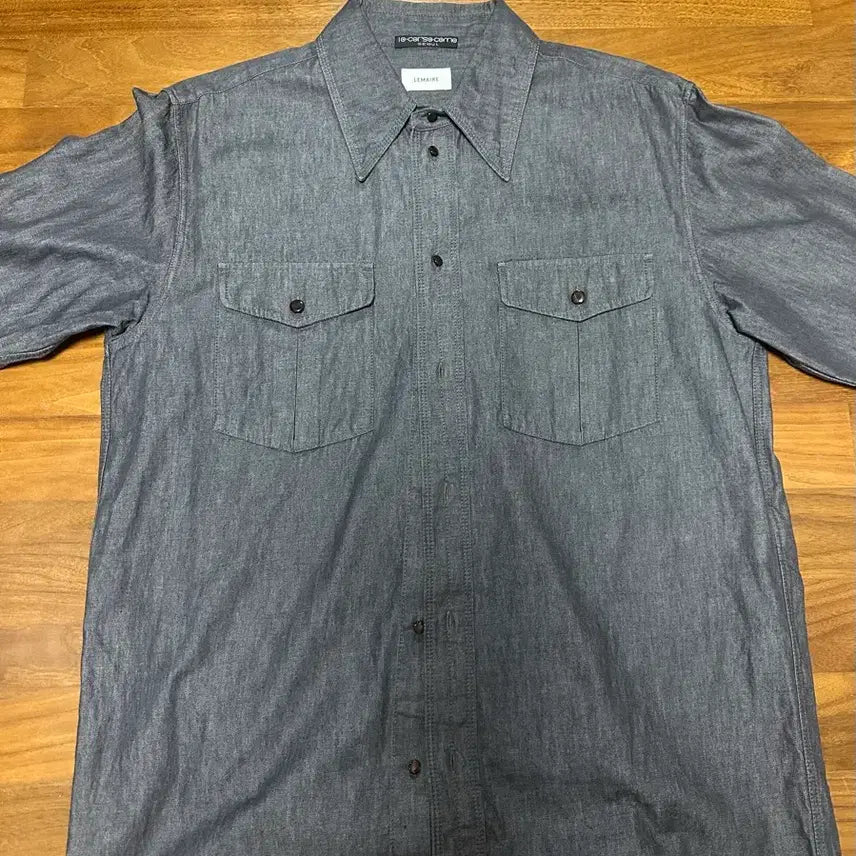 [BUNJANG] Lemaire Western Shirt Denim Grey 50 / 르메르 웨스턴 셔츠 데님 그레이 50