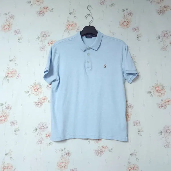 [BUNJANG] Polo Ralph Lauren Authentic Logo Short Sleeve Polo Shirt / 폴로 랄프로렌 정품  로고 반팔 카라티 셔츠