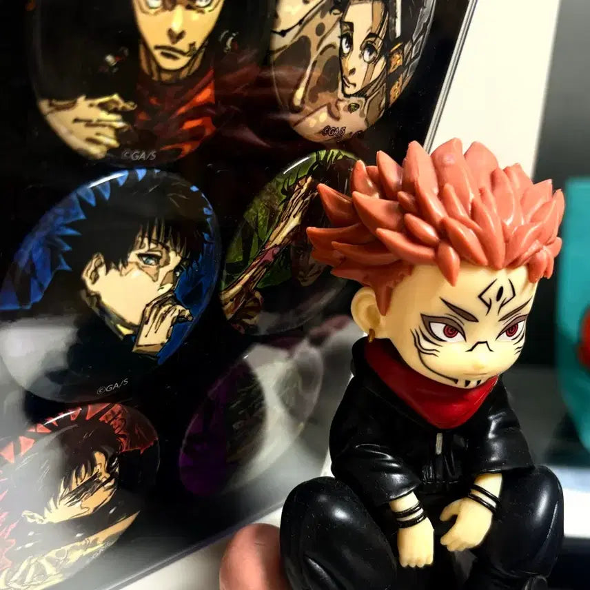 [BUNJANG] Jujutsu Kaisen Jump GIGA 2026 Winter Can Badge & Sukuna Figure Set / 주술회전 점프GIGA 2026 WINTER 캔뱃지 및 스쿠나 피규어 + 덤