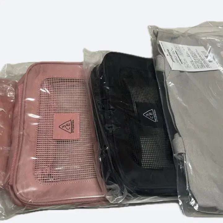 [BUNJANG] 3CE Makeup Pouch & Brush Set / 3ce 메이크업 파우치 2종이랑 브러쉬세트 팔아요