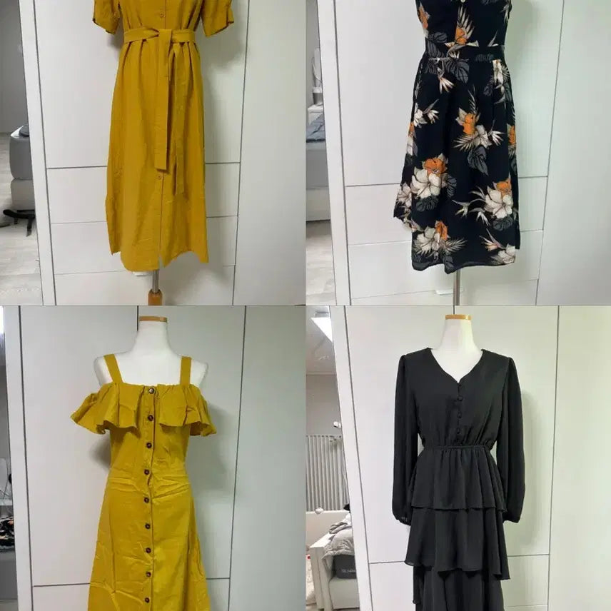 [BUNJANG] Linen Frill Long Dress / 원피스 옷장정리