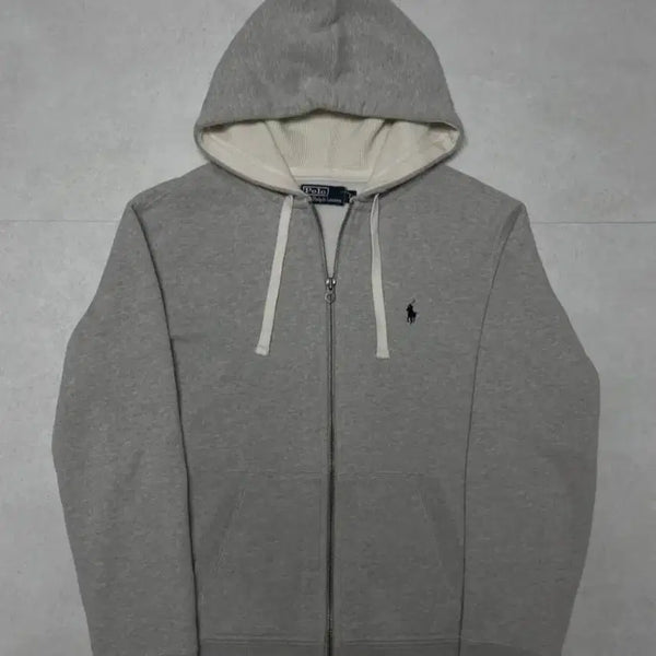 [BUNJANG] Polo Grey Zip-Up Hoodie L / 폴로 그레이 후드집업 L