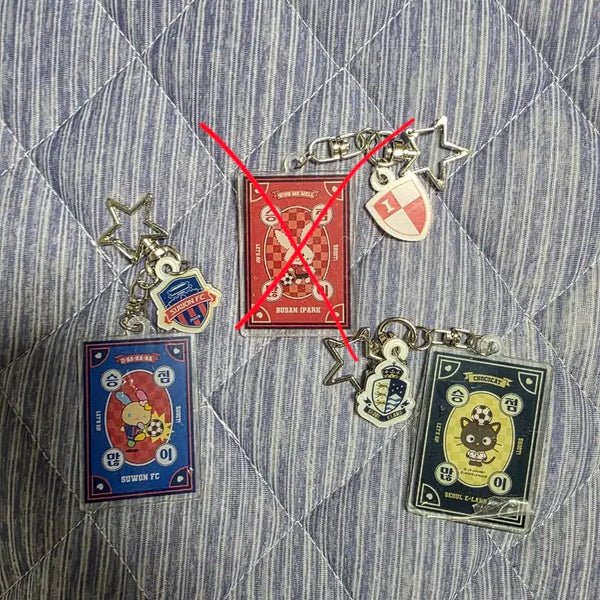 [BUNJANG] K League Sanrio Summer Camp Collaboration Keyring / K리그 산리오 썸머캠프 콜라보 키링 부산, 수원FC, 서울이랜드