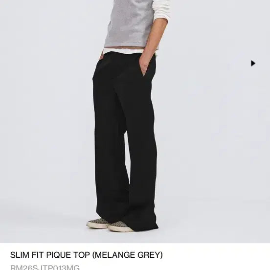 [BUNJANG] Recto Pique PK Slim Fit Collar T-shirt / 구매)) 렉토 피케 pk 슬림 핏 카라티 (pique top)