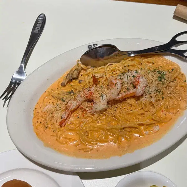 [BUNJANG] Camellia Rosé Pasta with Shrimp and Mushrooms / 동백님