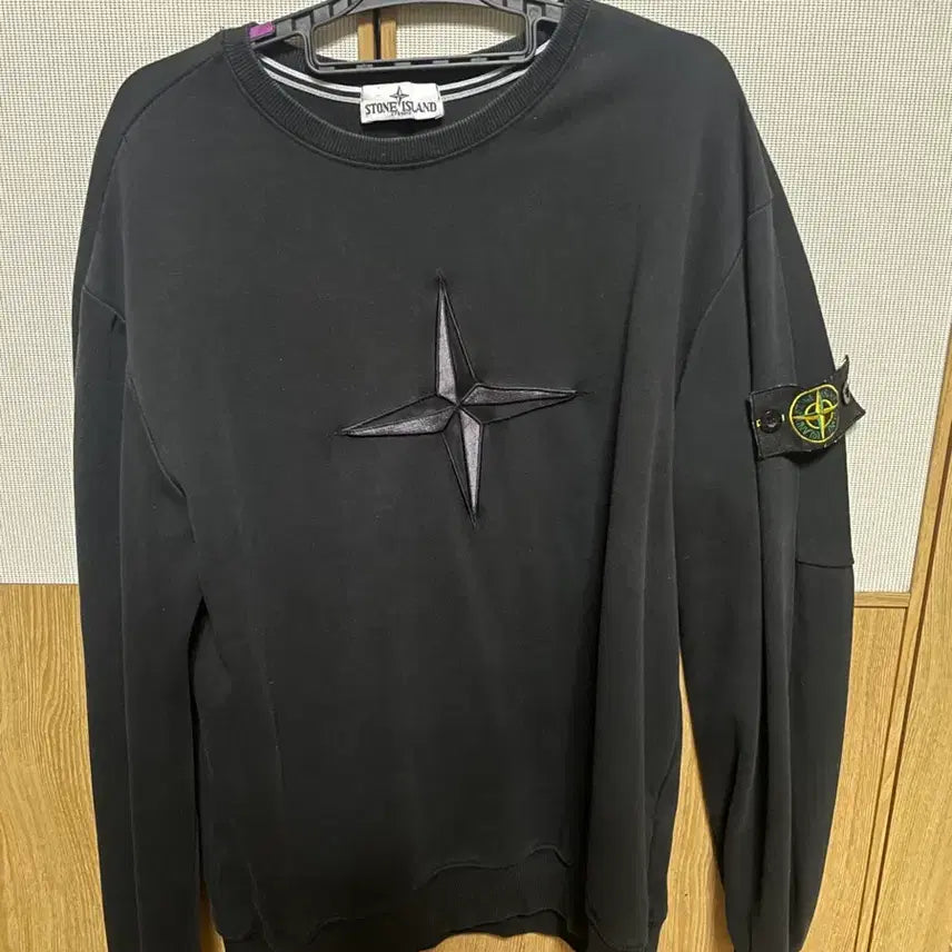 [BUNJANG] Stone Island Sweatshirt Black / 스톤아일랜드 맨투맨 블랙