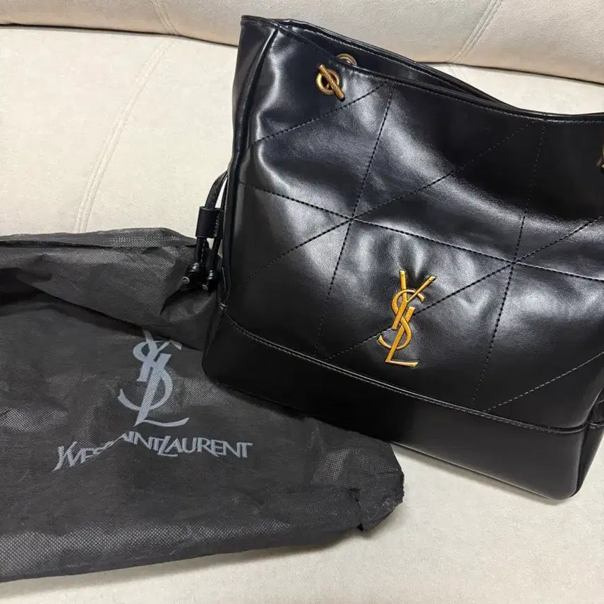 [BUNJANG] Saint Laurent Jamie Bag Black Gold Lambskin / 생로랑 제이미백 블랙 금장 램스킨