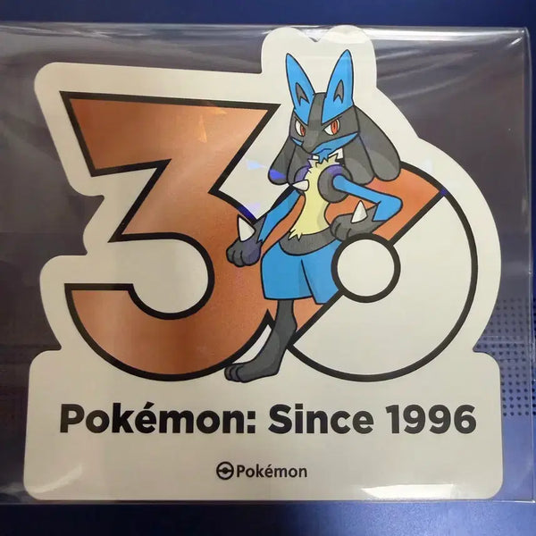 [BUNJANG] Pokemon 30th Anniversary Sticker - Lucario / 포켓몬스터 30주년 스티커 - 아차모, 토게키스, 루카리오, 캐스퐁