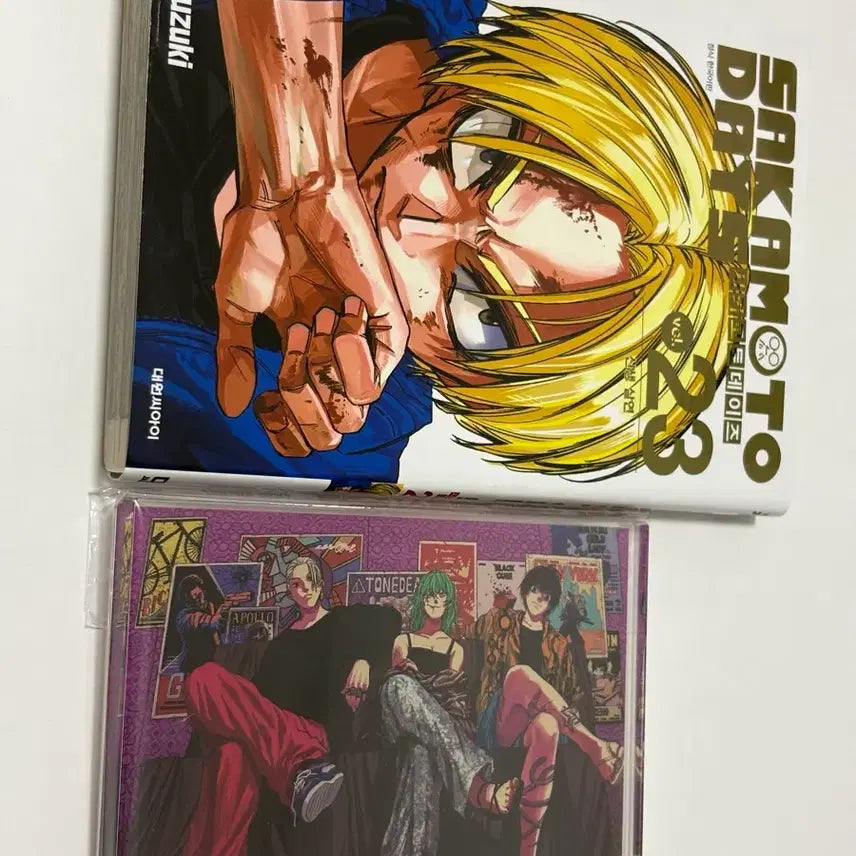 [BUNJANG] Sakamoto Days Manga Volume 23 & Acrylic Block Bundle / 사카모토 데이즈 23권 만화책, 아크릴 블록 일괄 판매