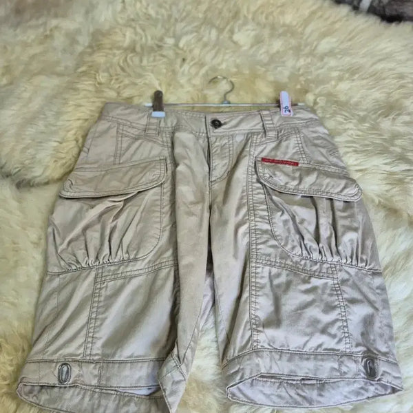 [BUNJANG] Cargo Shorts Beige Size 26 / 카고 반바지 베이지26