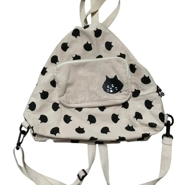 [BUNJANG] Vintage Nenet Nenetnya Mori Girl Backpack Shoulder Bag / 빈티지 네넷 네넷냐 모리걸 배낭 숄더백 가방
