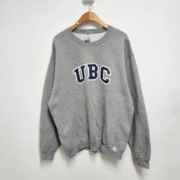 [BUNJANG] Russell Athletic UBC Grey Fleece Sweatshirt / [L] 러셀 애슬레틱 UBC 그레이 기모 맨투맨