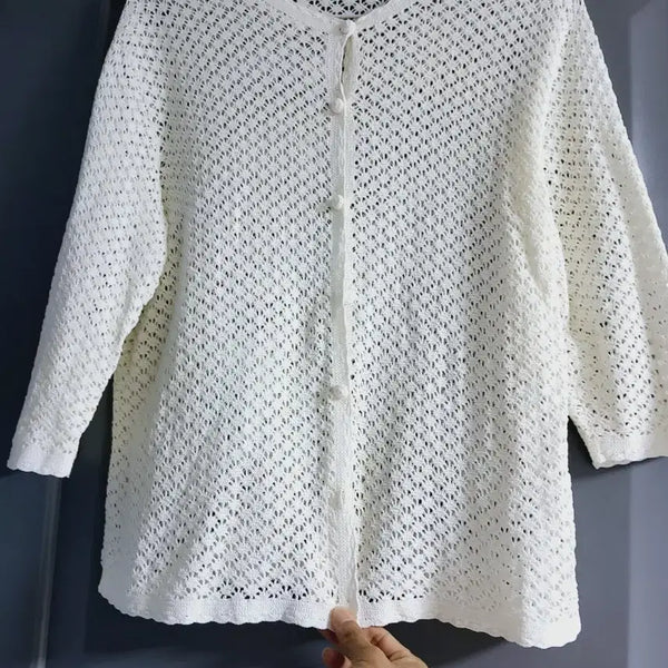 [BUNJANG] Crochet Knit Cardigan / 크로쉐 손뜨개 가디건
