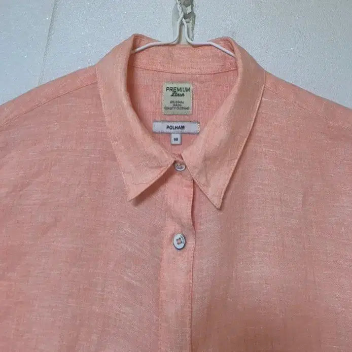 [BUNJANG] Polo Ralph Lauren Linen Shirt Coral Size 90 / 폴햄 린넨 셔츠 코랄 9ㅇ