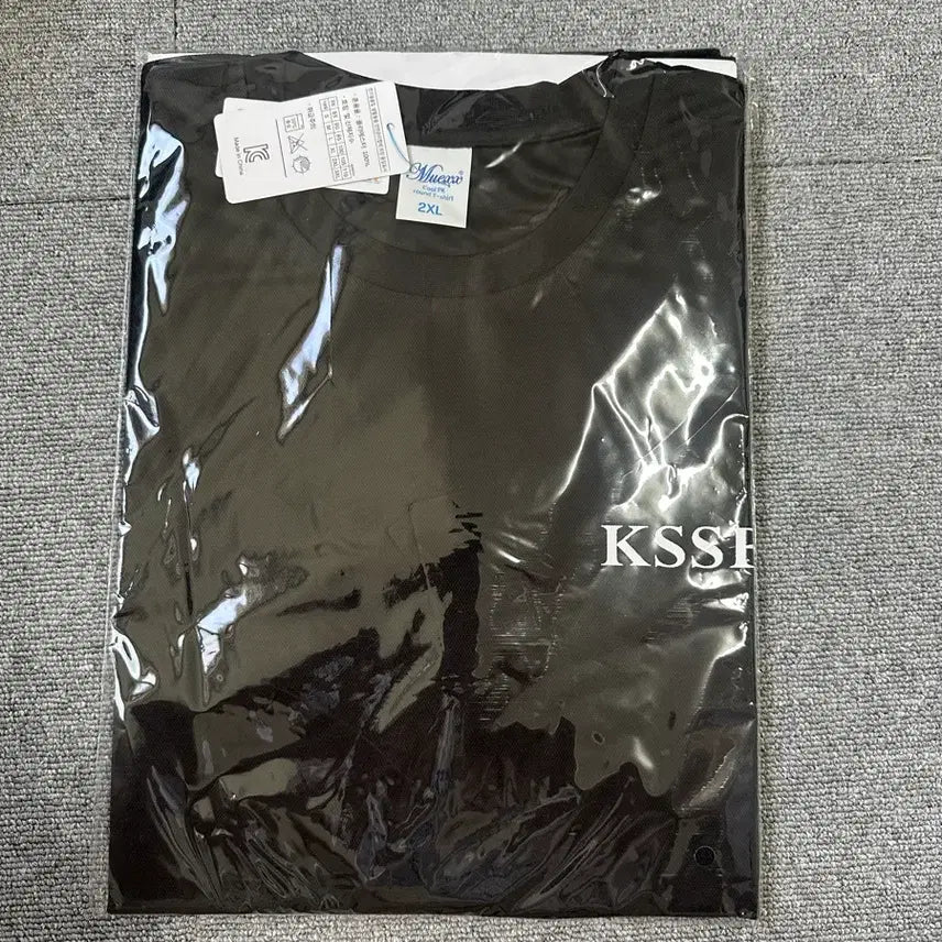 [BUNJANG] Kssbf Black Short Sleeve T-Shirt (2XL) / Kssbf 검은색 반팔 새상품