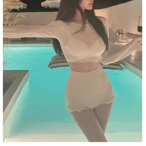[BUNJANG] Monokini One-Piece Bikini for Swimwear / 교신 커버업 커버업 수영복 모노키니 원피스 비키니 (워터밤 수영장 흠뻑쇼
