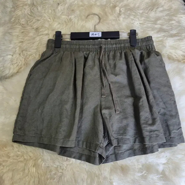 [BUNJANG] Khaki Banding Short Pants Size 28 / 카키색 밴딩 숏팬츠28