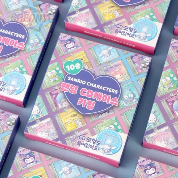 [BUNJANG] Sanrio Characters CD Case & Keyring Bundle Set (8 Items) / 일괄)산리오 캐릭터 랜덤 CD 케이스 랜덤키링 총8개