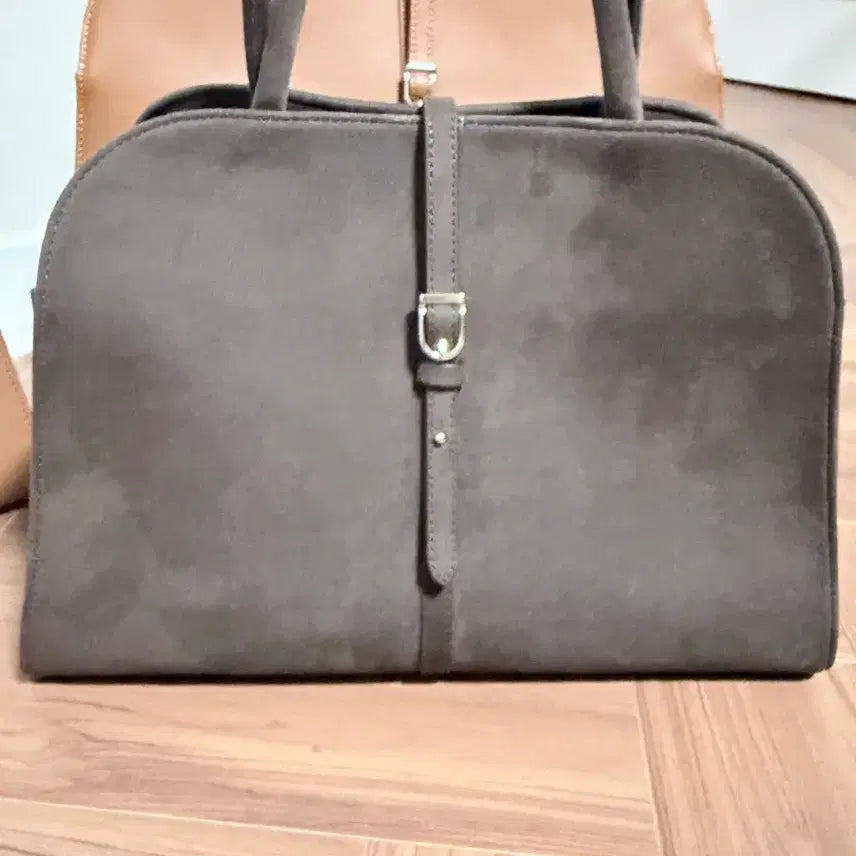 [BUNJANG] Monoraw Bunga Bagger Cocoa Brown Suede Tote Bag / 모노로우가벙코코아브라운