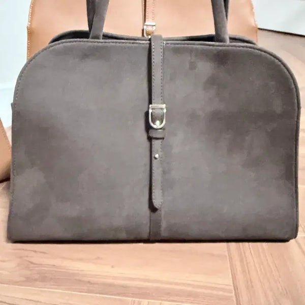 [BUNJANG] Monoraw Bunga Bagger Cocoa Brown Suede Tote Bag / 모노로우가벙코코아브라운