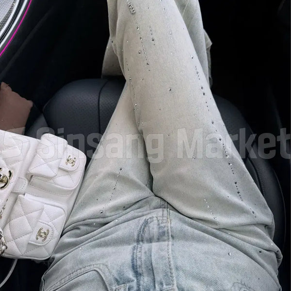 [BUNJANG] Miu Cubic Denim Pants Summer Denim / [빠른발송] 여름데님 뮤 큐빅 데님팬츠
