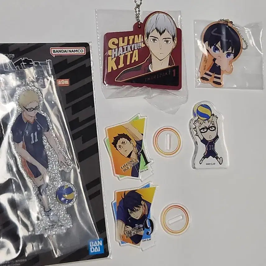 [BUNJANG] Haikyu!! Ichiban Kuji Prize Set (6 Items) - Kageyama, Tsukishima, Kita Shinsuke Acrylic Standees / 일괄6개)하이큐 제일복권 하위상 및 아크릴 카게야마 츠키시마 키타 신스케