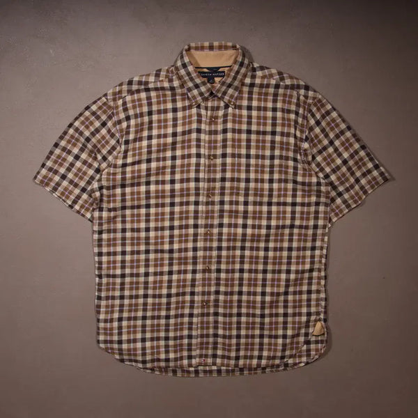 [BUNJANG] Tommy Hilfiger Check Short Sleeve Shirt / 타미힐피거 체크 반팔셔츠 A656