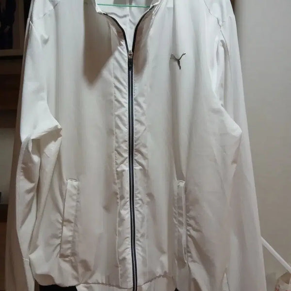 [BUNJANG] Puma Windbreaker Jacket White / 푸마 윈드브레이커 자켓 화이트
