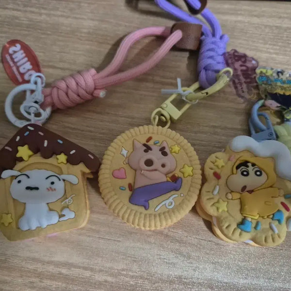 [BUNJANG] Crayon Shin-chan Charm Set (Shin-chan, Buriburi-mon, Shiro) / 짱구는 못말려 키링 짱구/부리부리몬/흰둥이 3종 세트